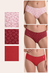 Zivame Regular Rise Full Coverage Hipster Panty (Pack of 3) - Multicolor — thumbnail 2